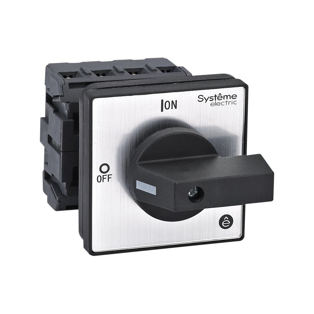 Выключатель разъединитель Systeme Electric 4P 32A IP20, с черной рукояткой на дверцу, 4 винтами MSD32420B