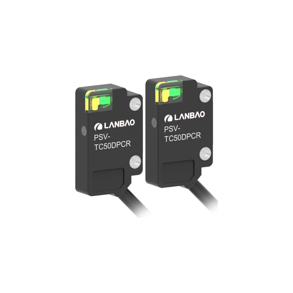 Оптический датчик барьерный (приёмник) Lanbao PSV-TC50DPOR-S, Sn=500 мм, PNP NO10...30DC, кабель 2м, 07-00039986