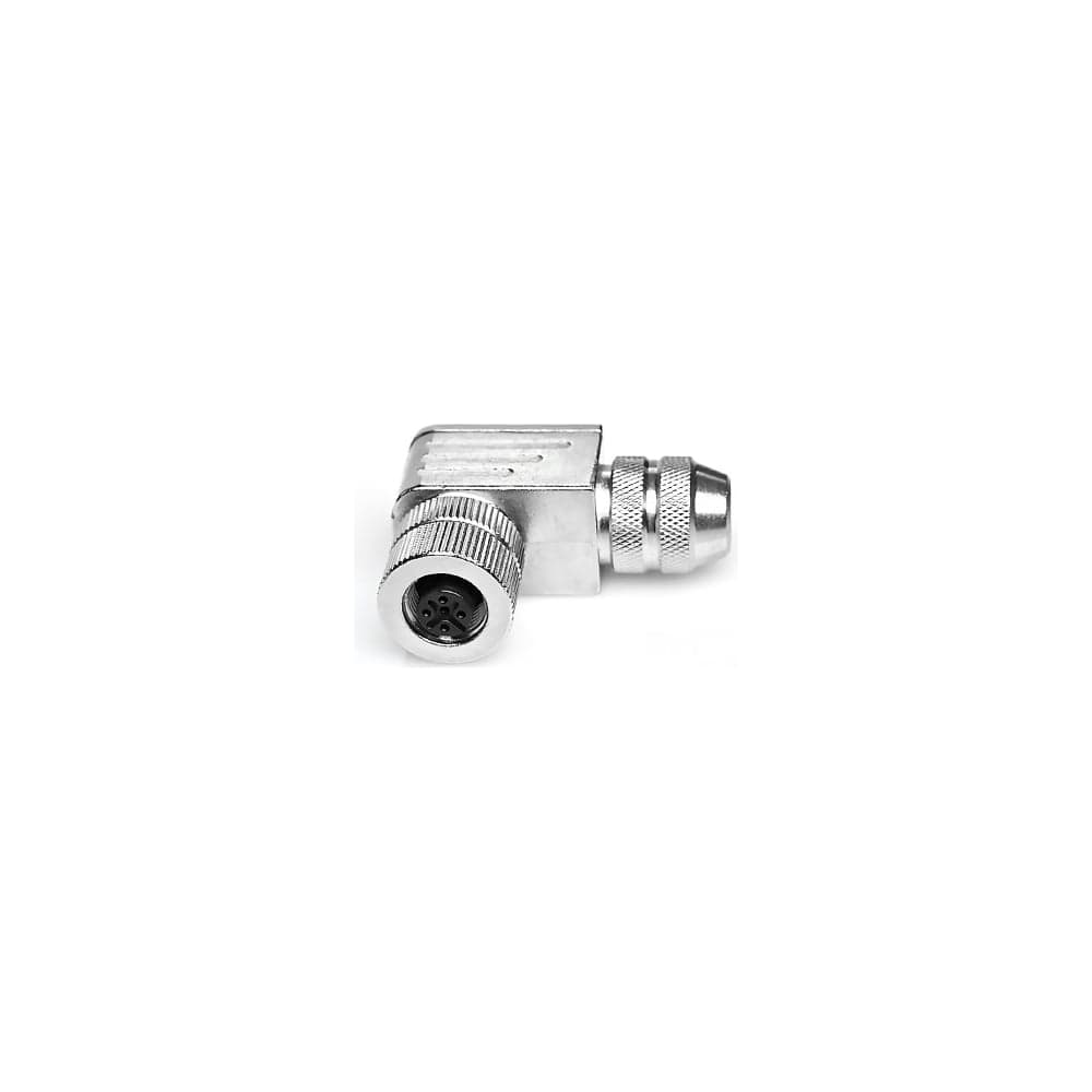 Соединитель клеммный VELLEDQ M12P-F04S, Розетка, Угловой с клеммником, Латунь 4-PIN IP65250 AC/DC, 08-00024711