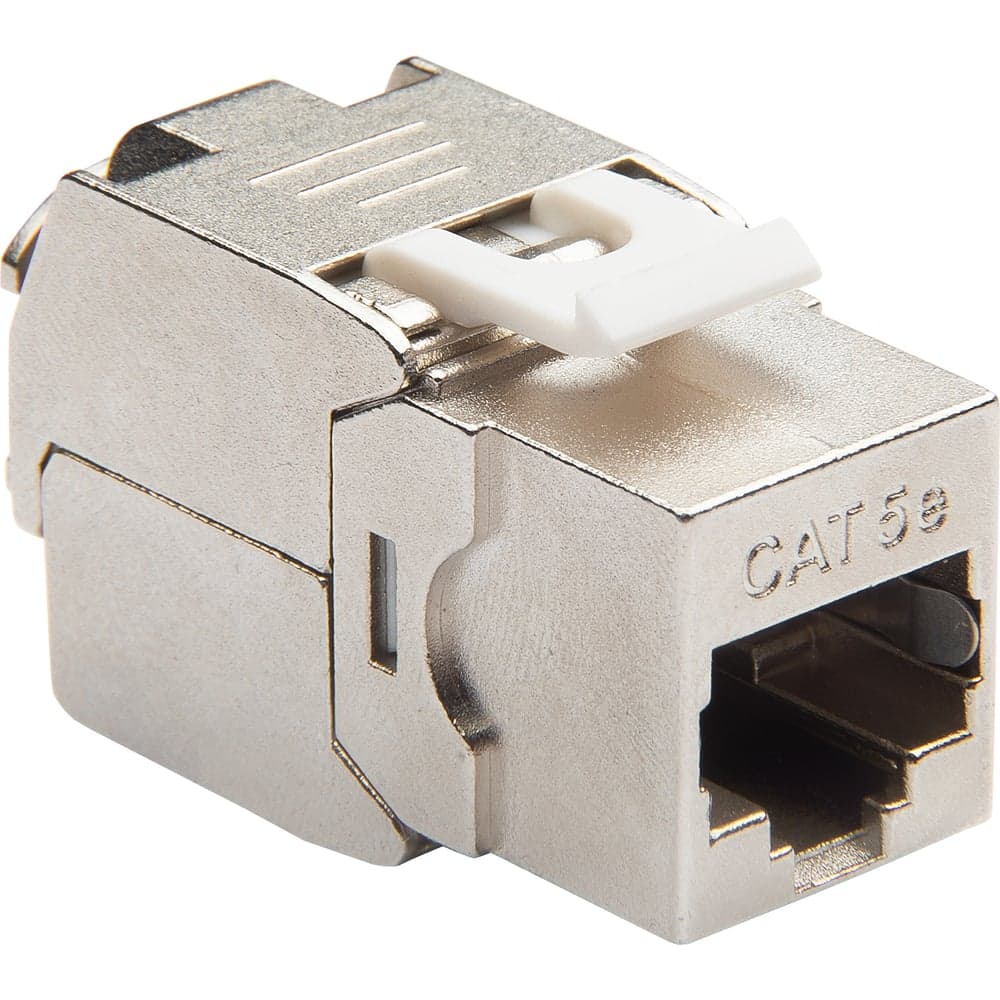 Модуль Keystone DATAREX кат.5e, STP, 1xRJ45, T568A/B, без инструмента, белый DR-510320