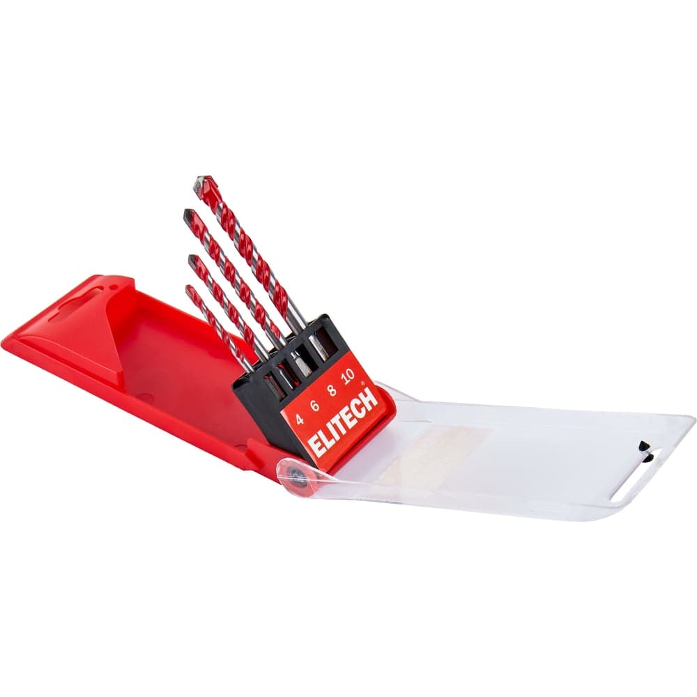 Набор сверл универсальных Elitech Multi Construction 4, 6, 8, 10 мм 1820.172000 205077