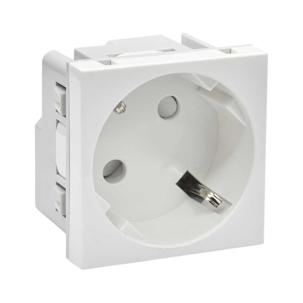 Розетка IEK PRIMER РКС-20-30-П-45 45град з/к з/ш в/з, белый PR-KK40D-RSZH-2-2-45-K01