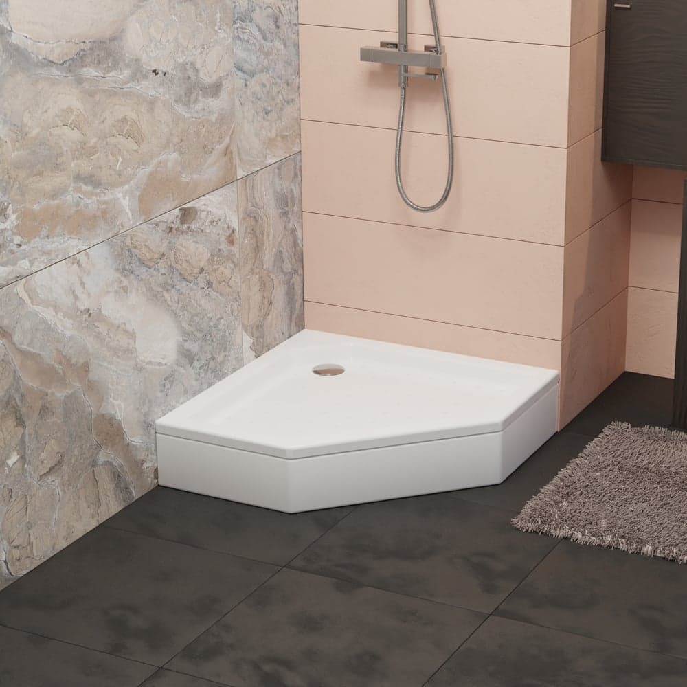 Душевой поддон RGW 90*90*3.5 h 22 STYLE белый, трапеция, 60 мм, FW5-8 16180599-11