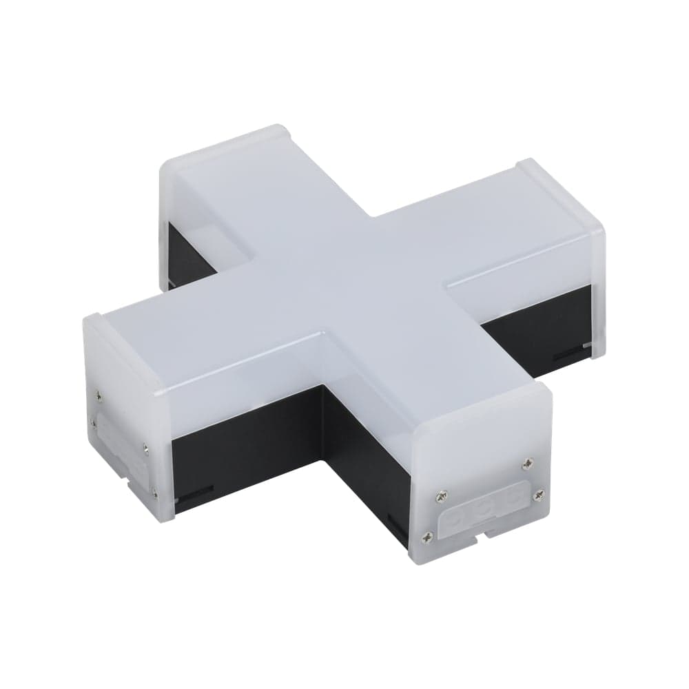 Светильник IEK LED X-образный 1010 12Вт 6500К 180x180мм чер. LT-LDCK-X-1010-12-65-K02