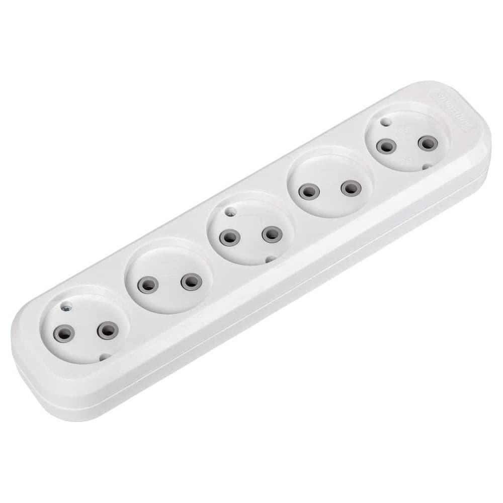 Колодка бытовая Smartbuy 5 гнезд 10А/2,2кВт без заземления SBE-10-5-00-N