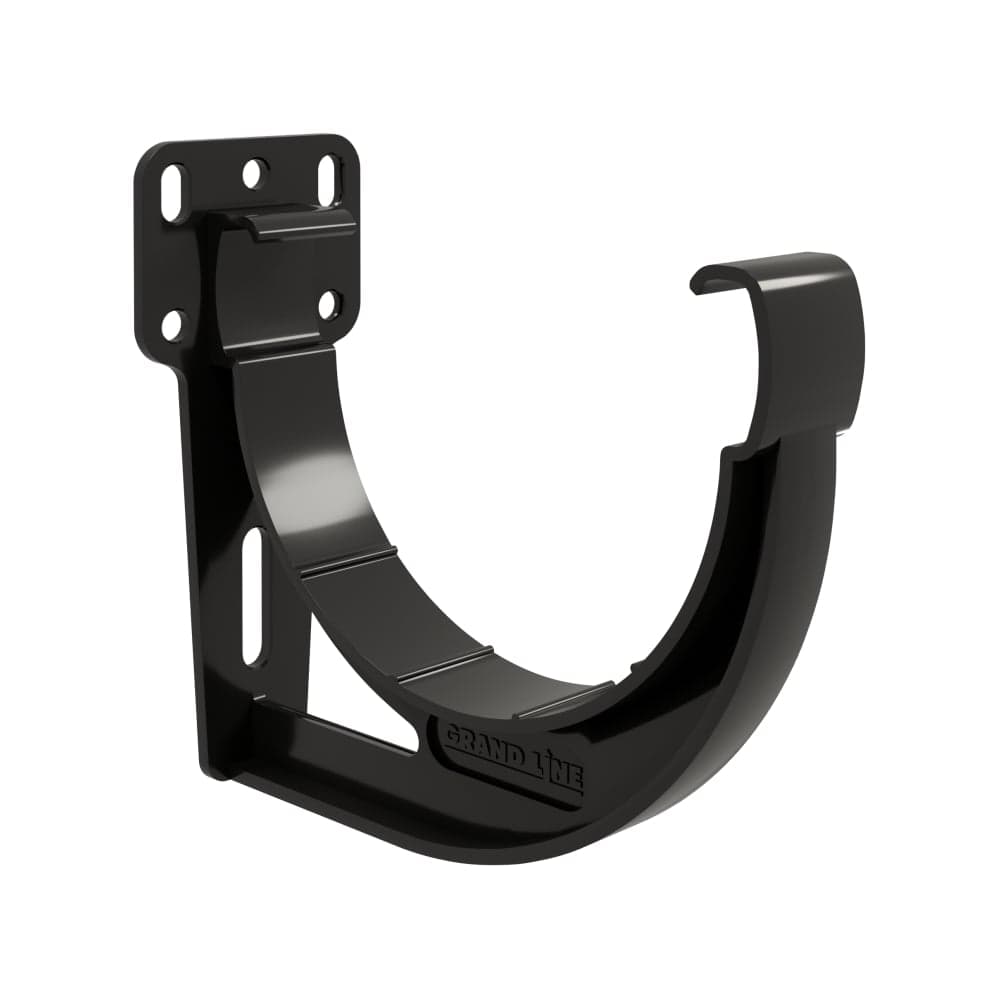 Кронштейн желоба Grand Line slider Дизайн 135 ПВХ GL черный (RAL 9005) 458390