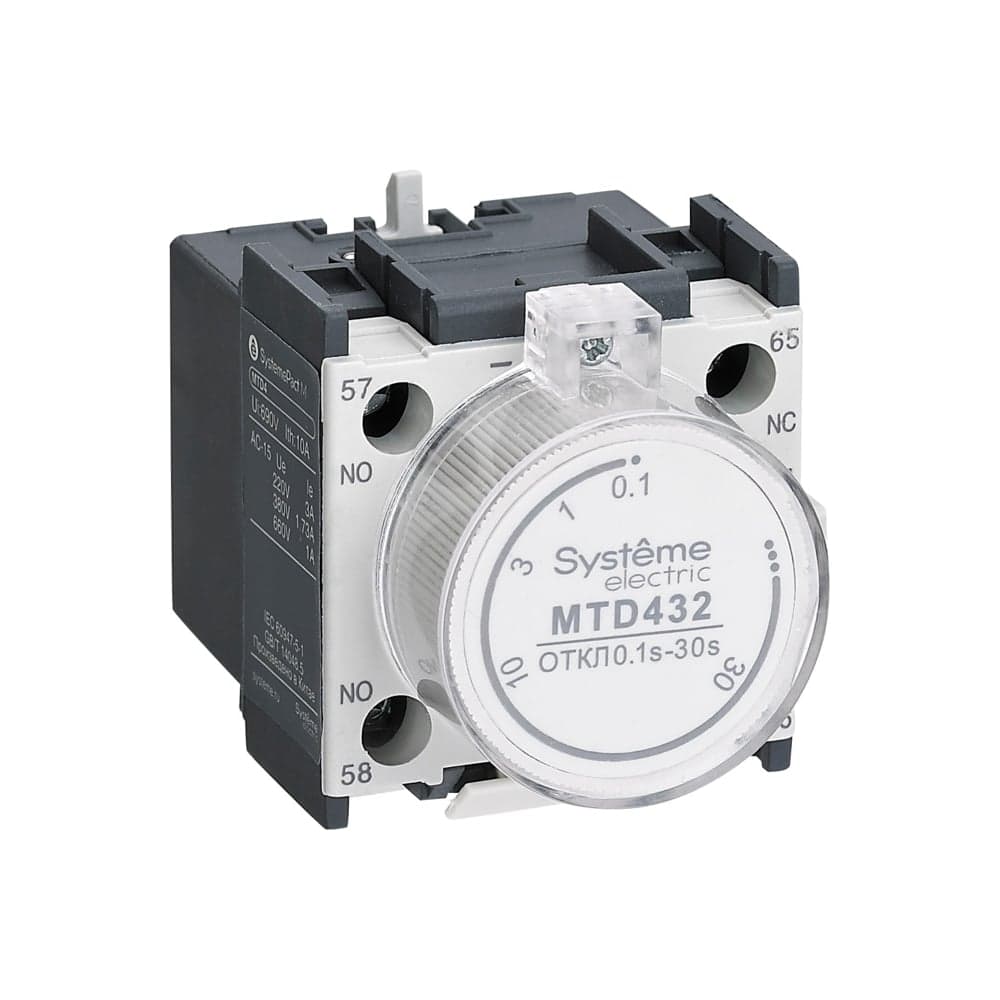 Дополнительный контакт Systeme Electric MC1G/E выдержка времени отключения 10…180С MTD434