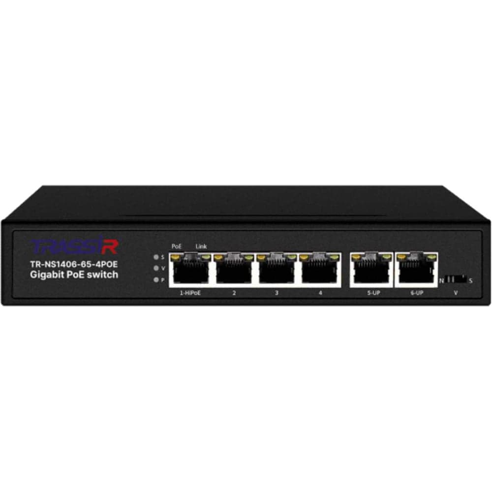 РоЕ-коммутатор Trassir TR-NS1406-65-4POE УТ-00058259