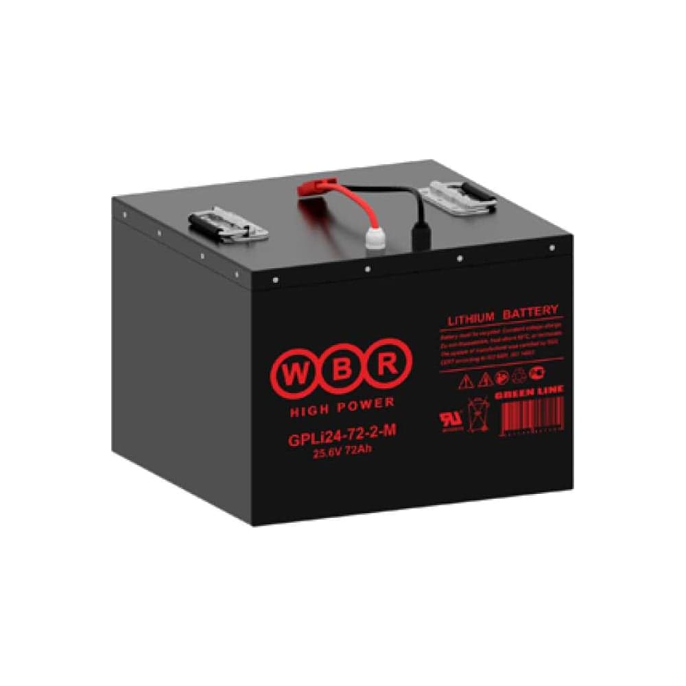 Аккумуляторная батарея литиевая WBR (LiFePO4) GPLi24-72-2-M 24 В 72 Ач УТ-00002404