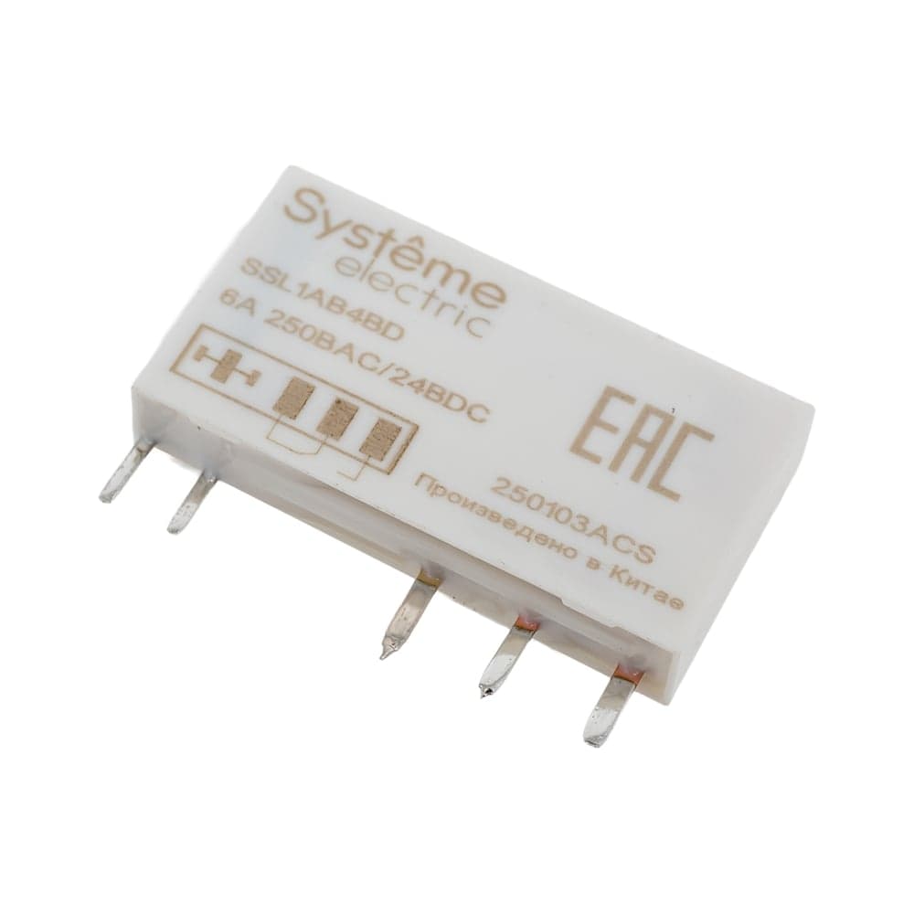 Реле интерфейсное Systeme Electric 1CO, 6A, 24В DC SSL1AB4BD