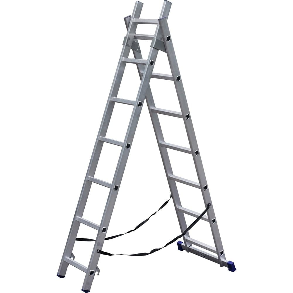 Двухсекционная алюминиевая лестница SMARTY 2х7 SN011-207