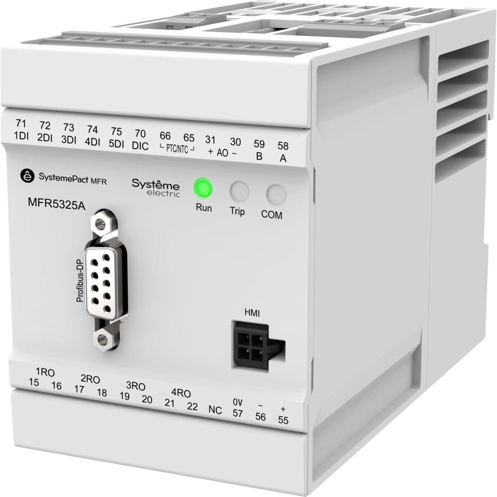 Реле Systeme Electric MFR530 PROFIBUS-DP + MODBUS-RTU 5-25A ТТ Ø10.5ММ 80-270В AC/DC MFR53225A