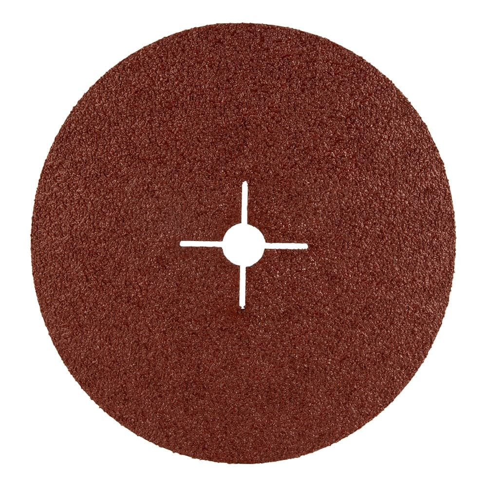 Шлиф диск на фибровой основе Abraforce Brown 125x22мм, Р100, со шлицами AFBRF12522X100