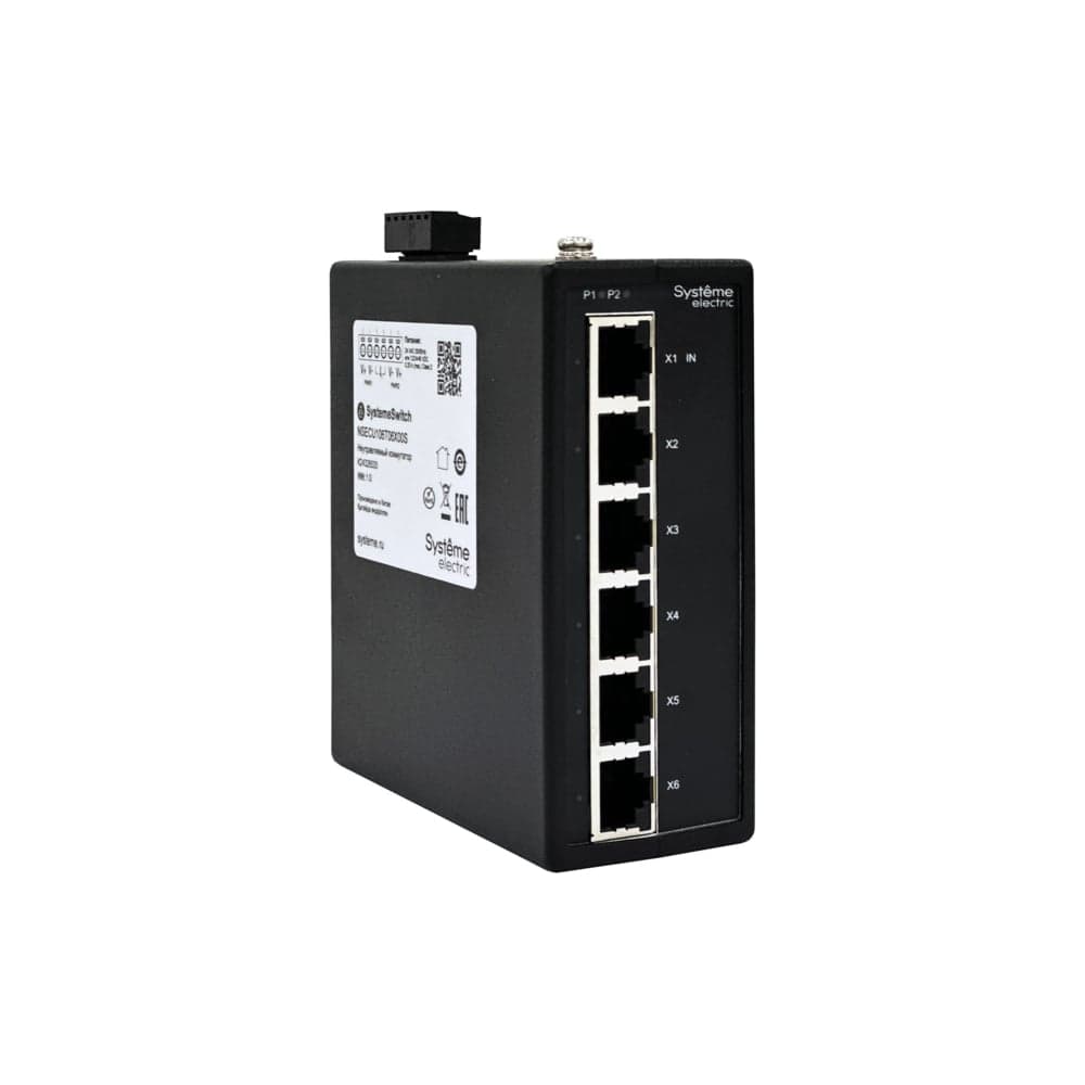 Промышленный концентратор Systeme Electric EtherCAT, 6x100BaseT NSECU106T06X00S