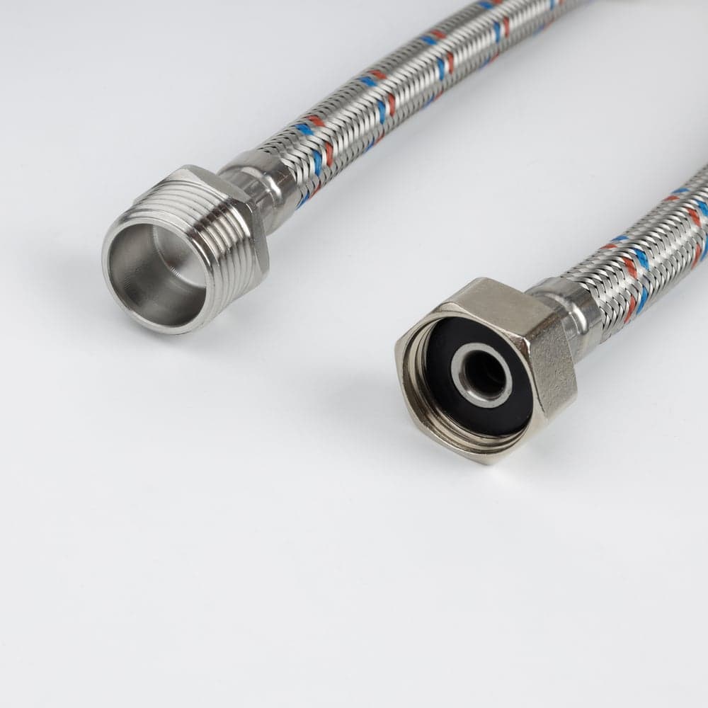 Гибкая подводка IDDIS F1/2xM1/2, SS304, латунь, 0.5 м, 926BBS05ZP