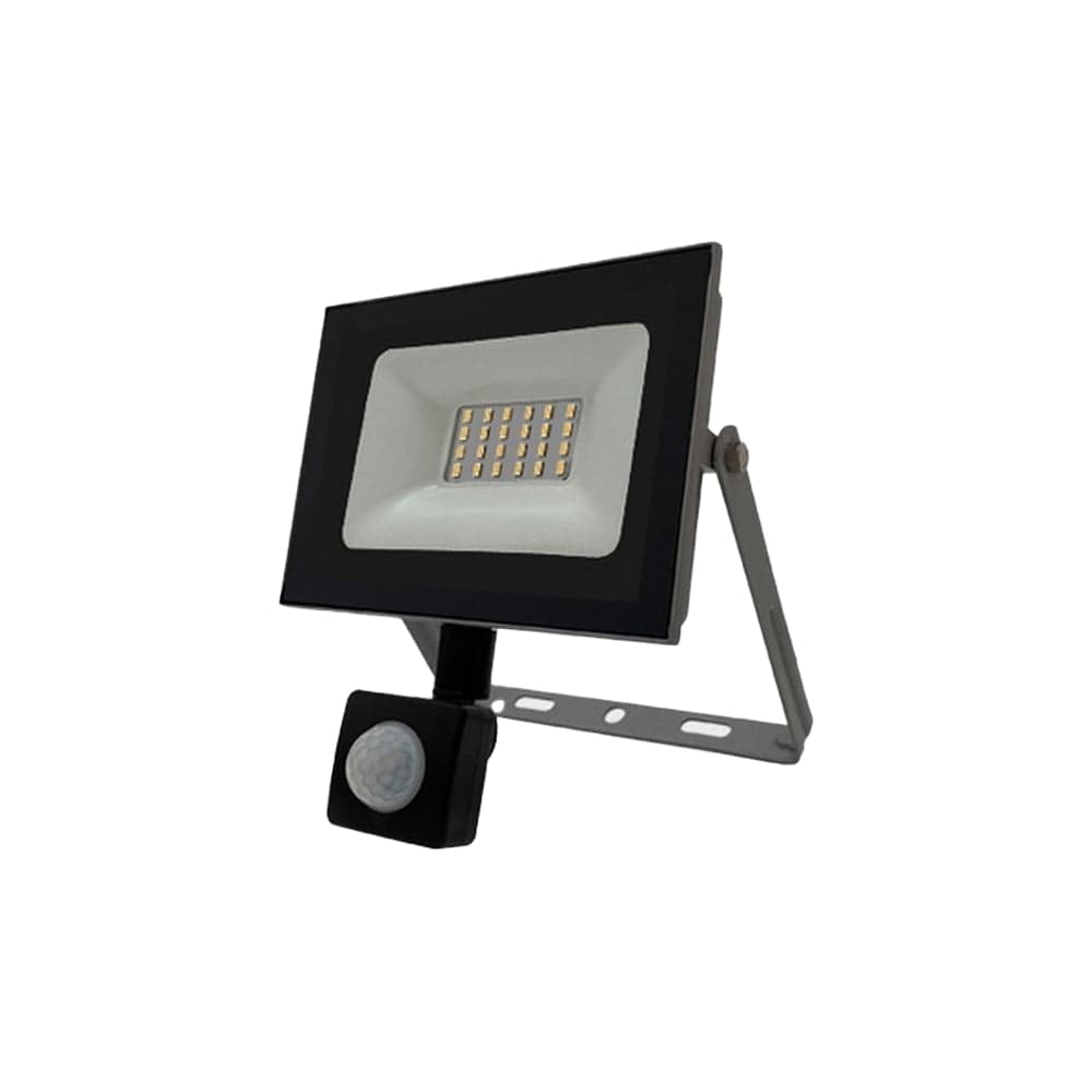 Прожектор FL-LED Light-PAD SENSOR 10W Black 4200К 850Лм 10Вт AC220-240В 122x150x45мм 250г с датчиком 608031