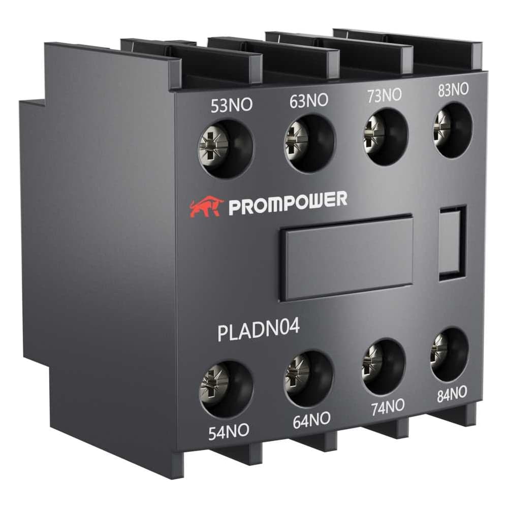 Блок вспомогательных контактов Prompower серии Pulse, фронт. монтажа для серии PLC1D, 4НЗ PLADN04
