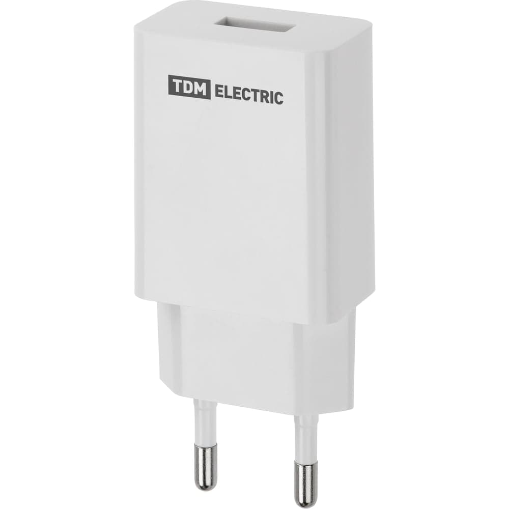 Сетевое зарядное устройство TDM ELECTRIC СЗУ 5, Quick Charge 3.0, 3 А, 1 USB, белый, TDM SQ1810-0003