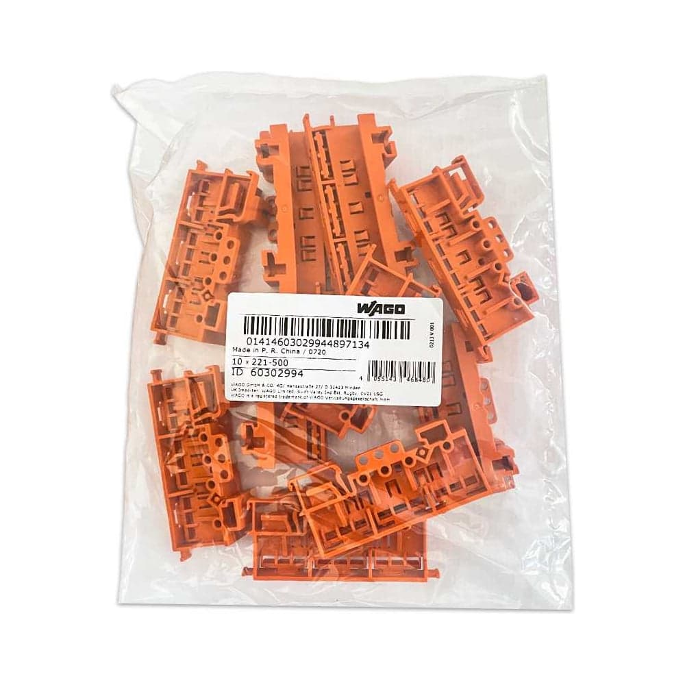 Держатель монтажный на DIN-рейку WAGO (221-500) 10шт. (пакет) 1041573