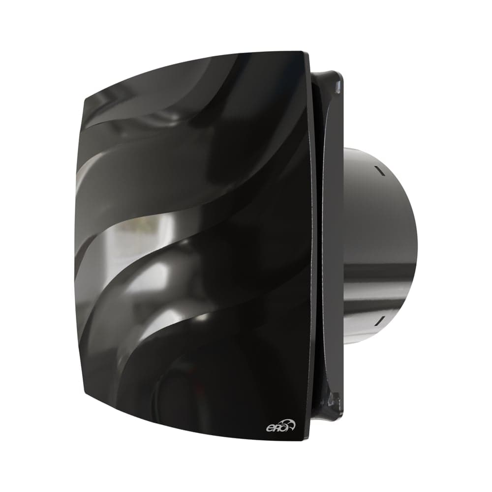 Вентилятор накладной ERA WAVE D100 обратный клапан Black classic WAVE 100C Black classic