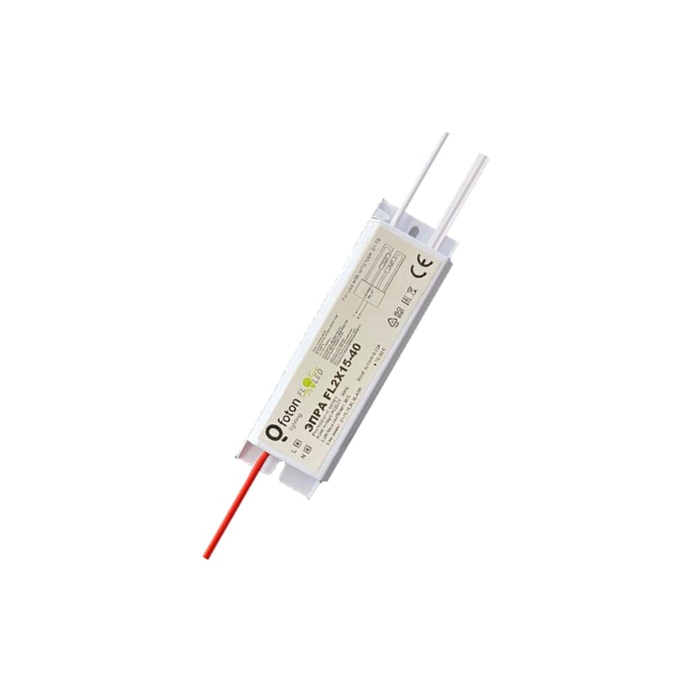 ЭПРА FL-LED FL2x15-40W, 150x40x30mm комплект 4 патрона, 4 клипсы, провода, FOTON_LIGHTING 603944