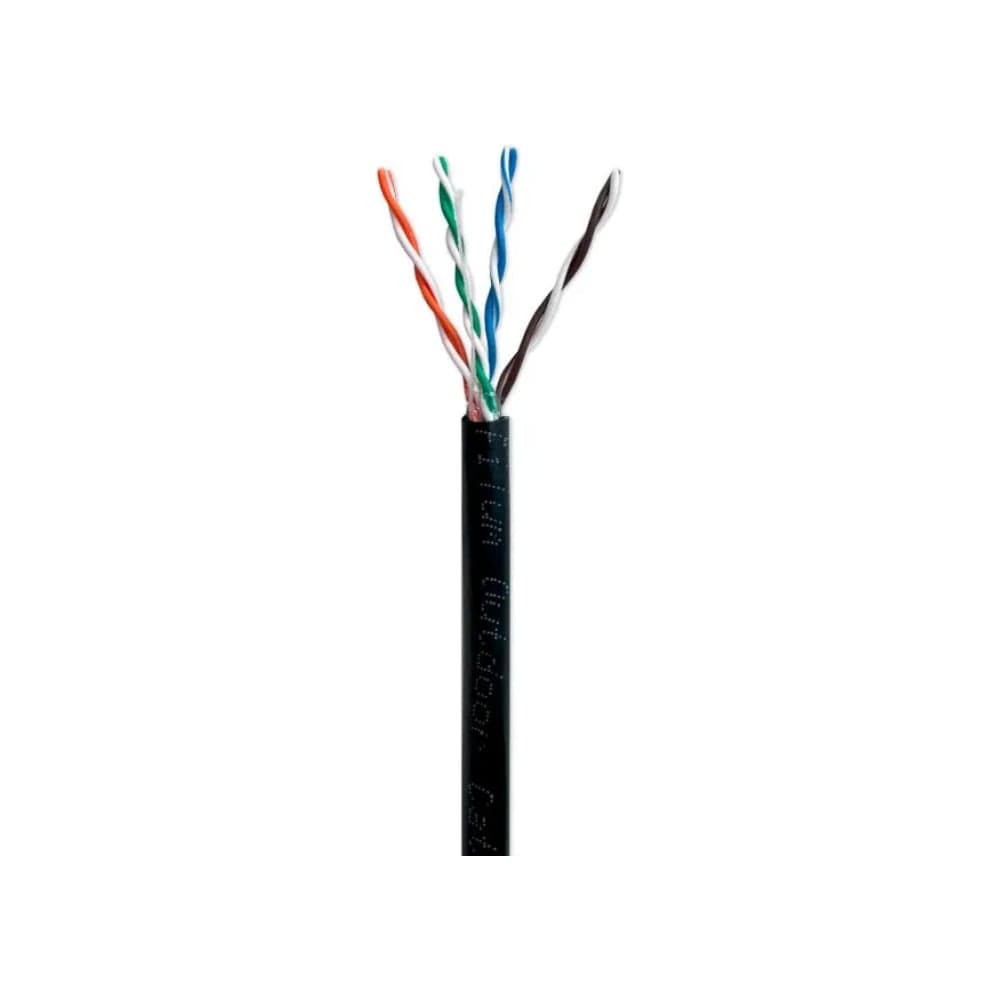 Кабель витая пара FilumU/UTP 5e кат. 4 пары, 24AWG, чистая медь, коробка 305м, внешний PE, черный FL-PF-5E-UUTP4-24AWG-PE-305-BK