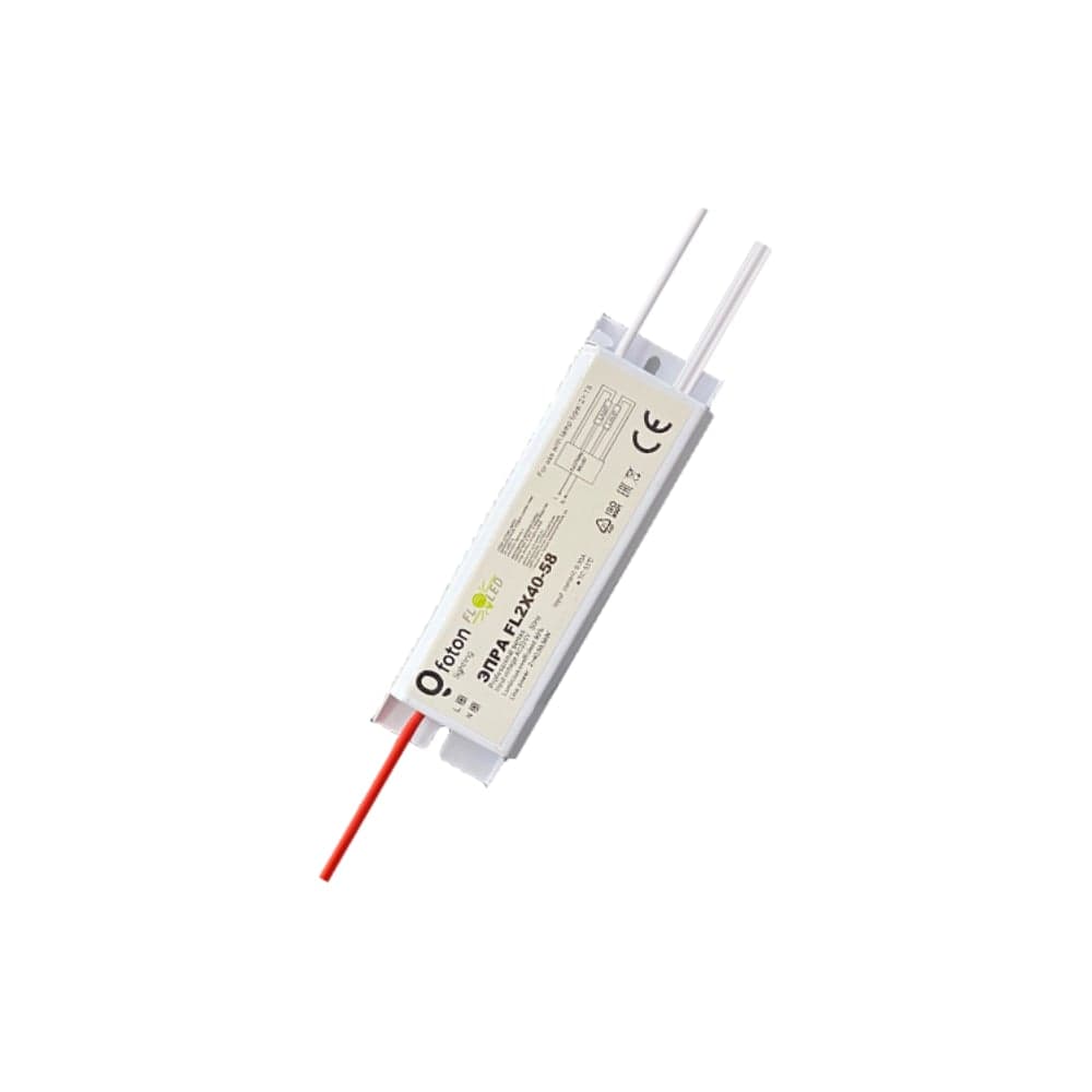 ЭПРА FL-LED FL2x40-58W, 200x40x30mm, комплект 4 патрона, 4 клипсы, провода, FOTON_LIGHTING 603951