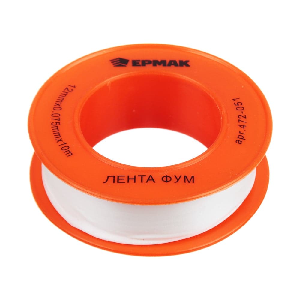 ФУМ лента ЕРМАК 1/2"/12мм х 0,075мм х 10м 472-051