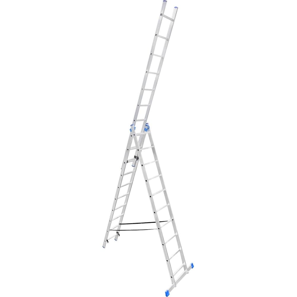 Алюминиевая трехсекционная лестница LadderBel 10 ступеней LS310