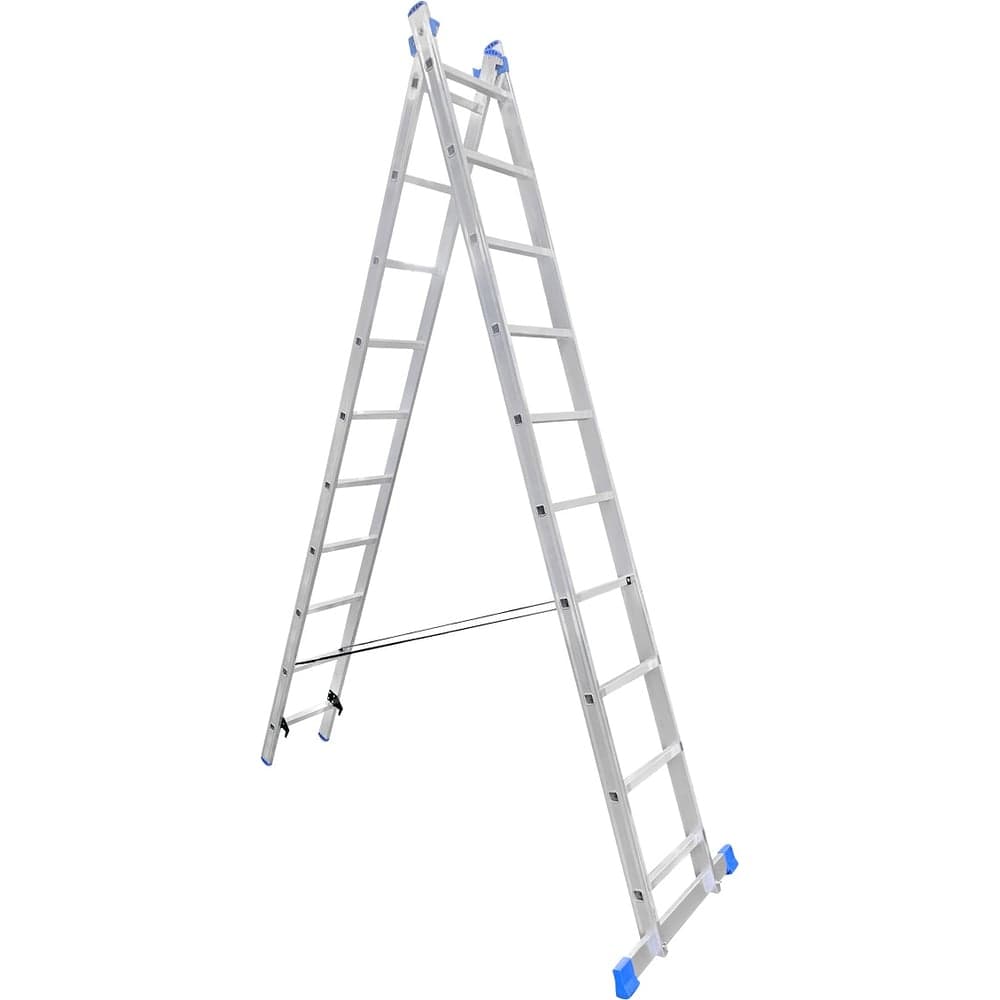 Алюминиевая двухсекционная лестница LadderBel 10 ступеней LS210