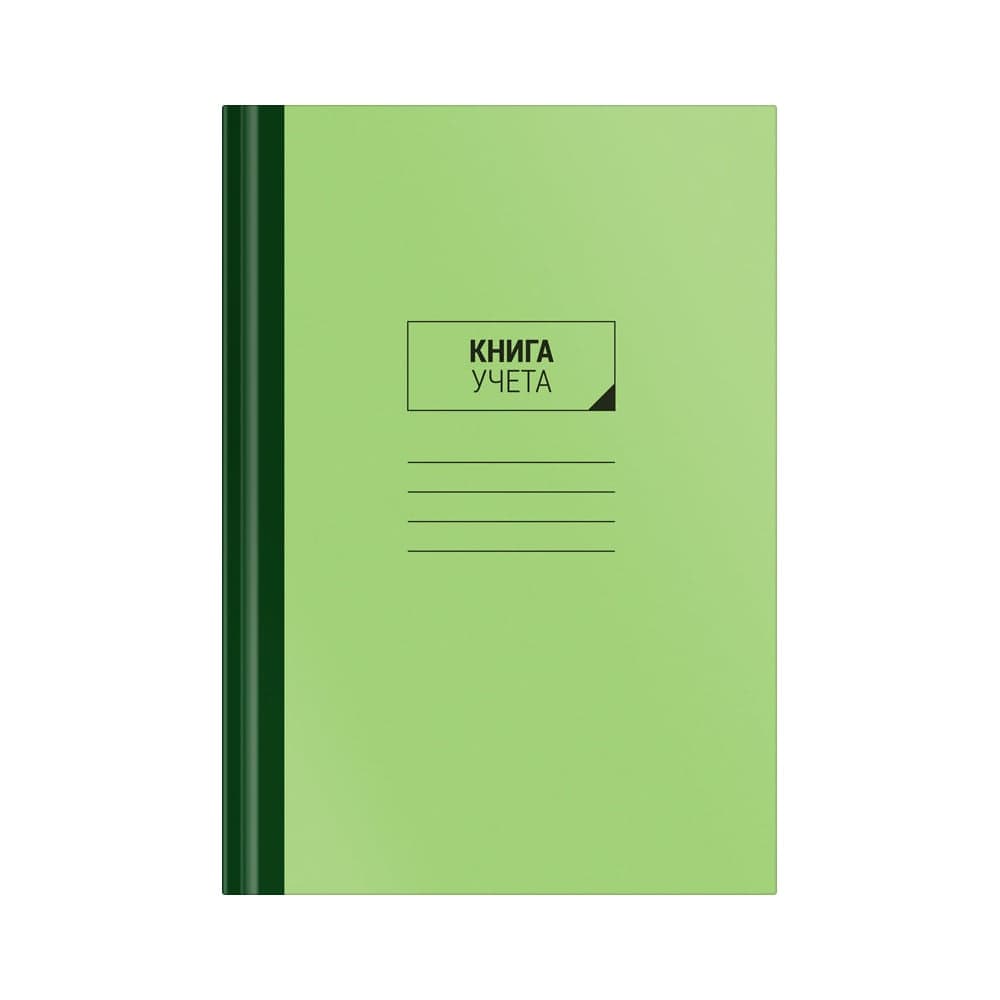 Книга учета OfficeSpace А4, 96 листов, клетка, твердый картон, блок газетный 153185 / CL-98-325