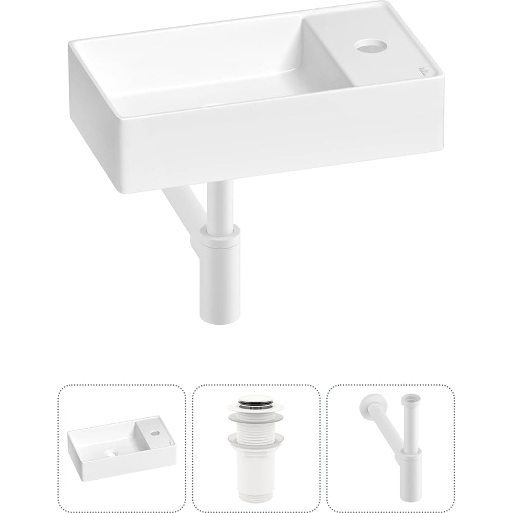 Мини-раковина для ванной комнаты или туалета Wellsee WC Area в наборе 3 в 1 20213617R