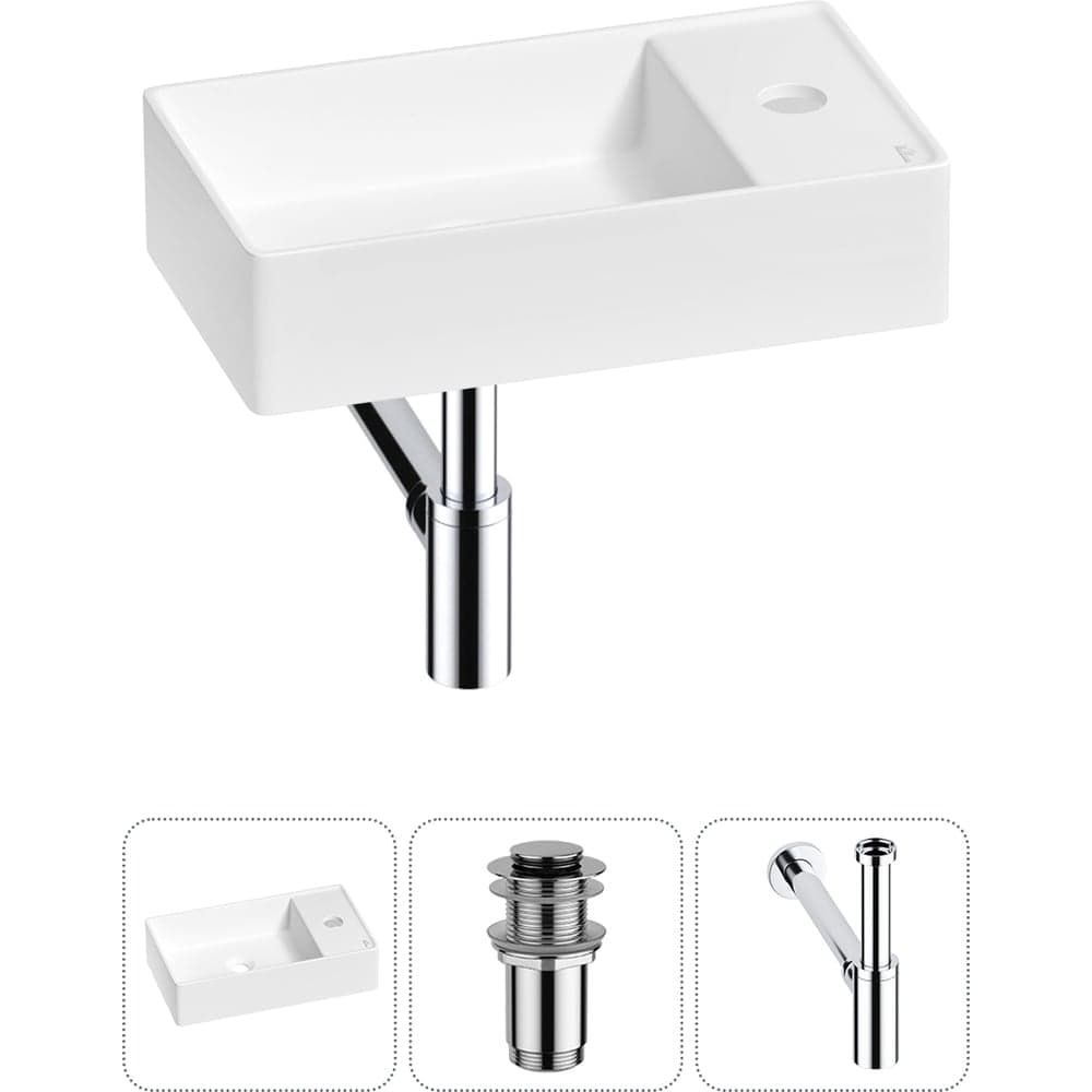 Мини-раковина для ванной комнаты или туалета Wellsee WC Area в наборе 3 в 1 20213630R