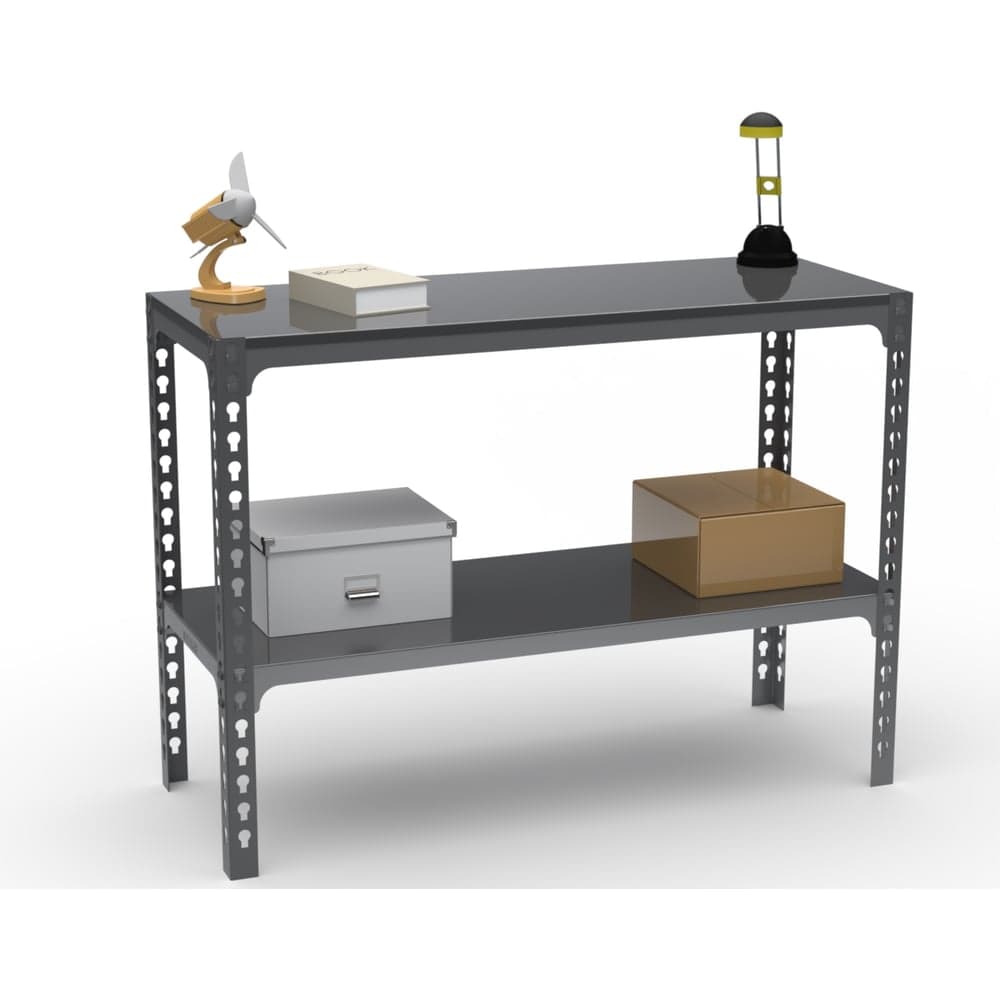 Стол-верстак Metalex ООО 950x1100x400 одна полка, серый 111572
