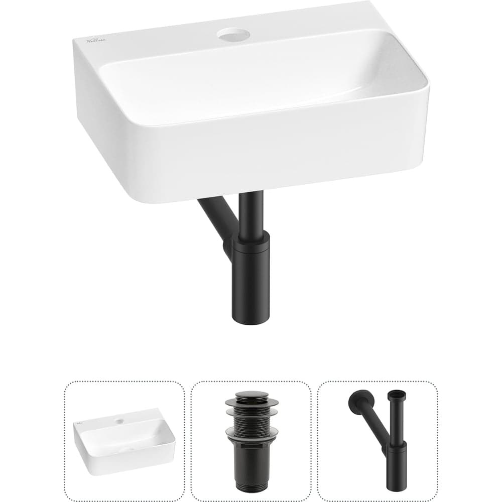 Мини-раковина для ванной комнаты или туалета Wellsee WC Area в наборе 3 в 1 20213599R