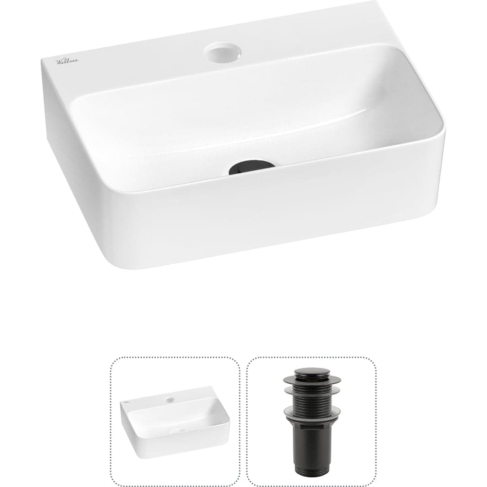 Мини-раковина для ванной комнаты или туалета Wellsee WC Area в наборе 2 в 1 20213595R