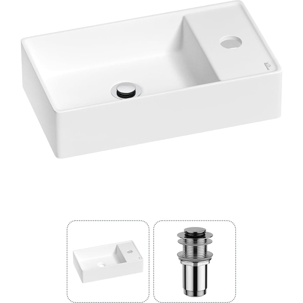 Мини-раковина для ванной комнаты или туалета Wellsee WC Area в наборе 2 в 1 20213626R