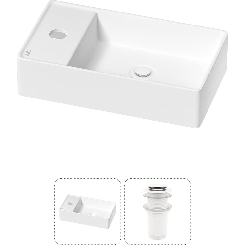 Мини-раковина для ванной комнаты или туалета Wellsee WC Area в наборе 2 в 1 20213813R