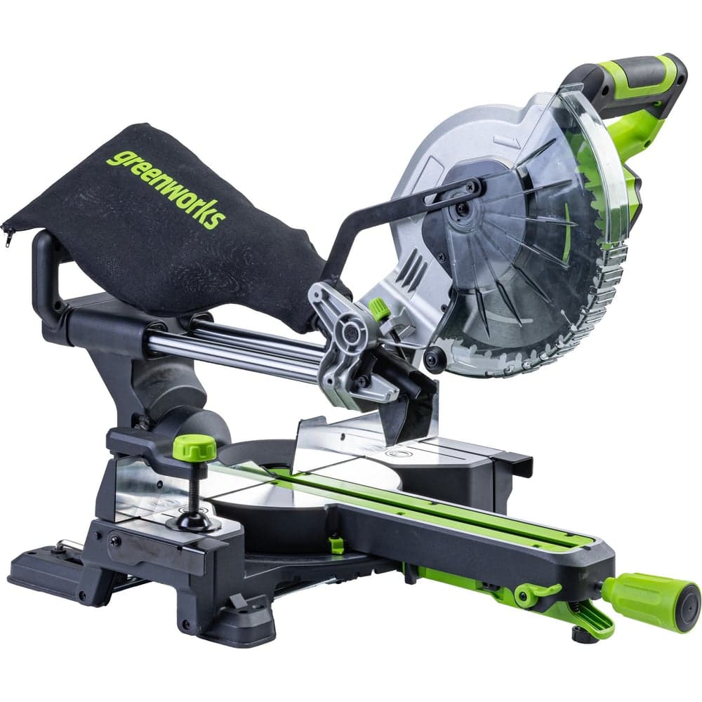 Торцовочная пила аккумуляторная GreenWorks GD24MS216, 24В, б/щет., 4800 об/мин, 216x30 мм, рез 65х310 мм, с 1хАКБ 4Ач и ЗУ 1501707UB