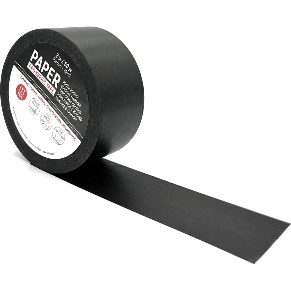 Клейкая лента бумажная DGTAPE Masking Tape Professional черная 50мм х 46м MTP5046B