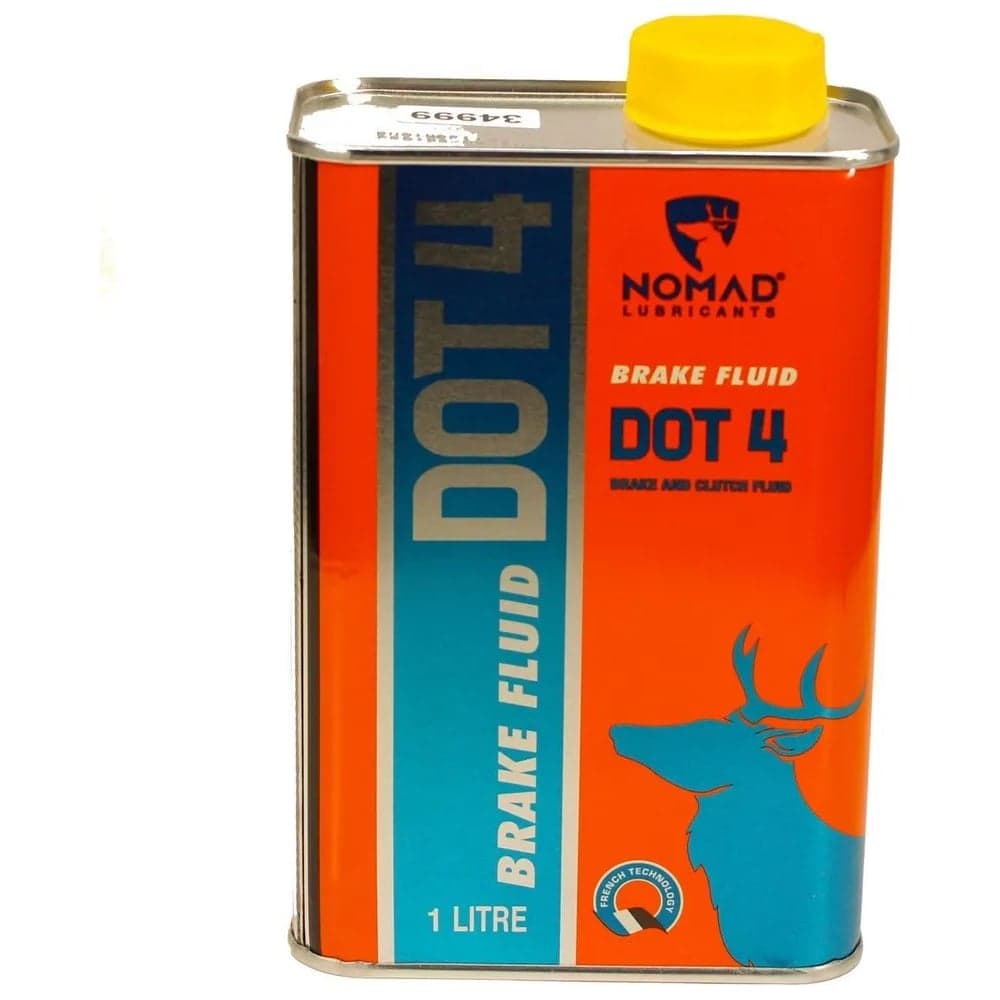 Тормозная жидкость синтетическая, металлическая канистра Nomad Brake Fluid DOT 4 1л 34999
