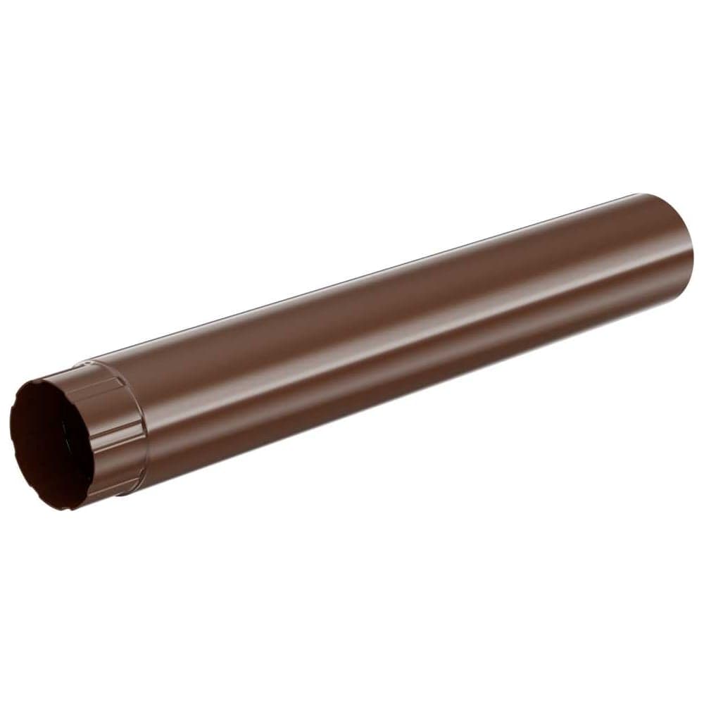 Труба водосточная МЕТАЛЛИК и КО 100x1000, цинк, 0.50 (RAL 8017) НN_02165417