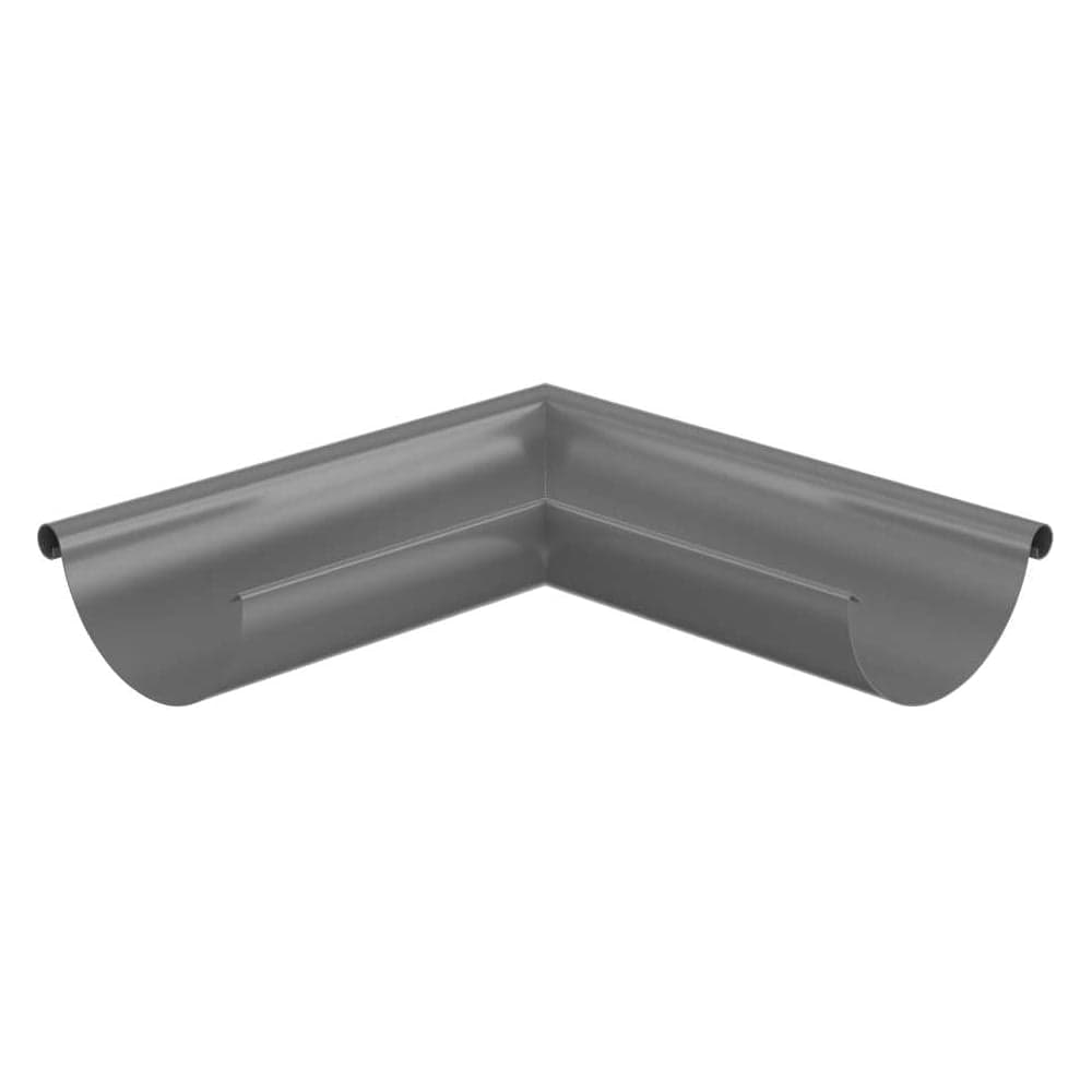 Желоб угловой наружний штампованный МЕТАЛЛИК и КО цинк, 0.50 (RAL 7024) О0000105281