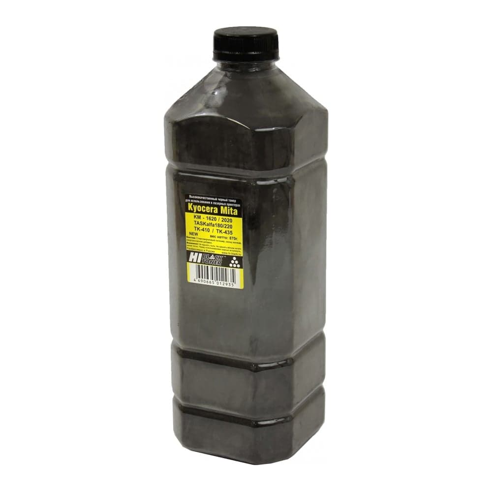 Тонер Hi-Black для Kyocera KM-1620/2020/TASKalfa180/220 TK-410/TK-435 Bk, 870 г, канистра HB-KY-TK410/435-Bk-870G