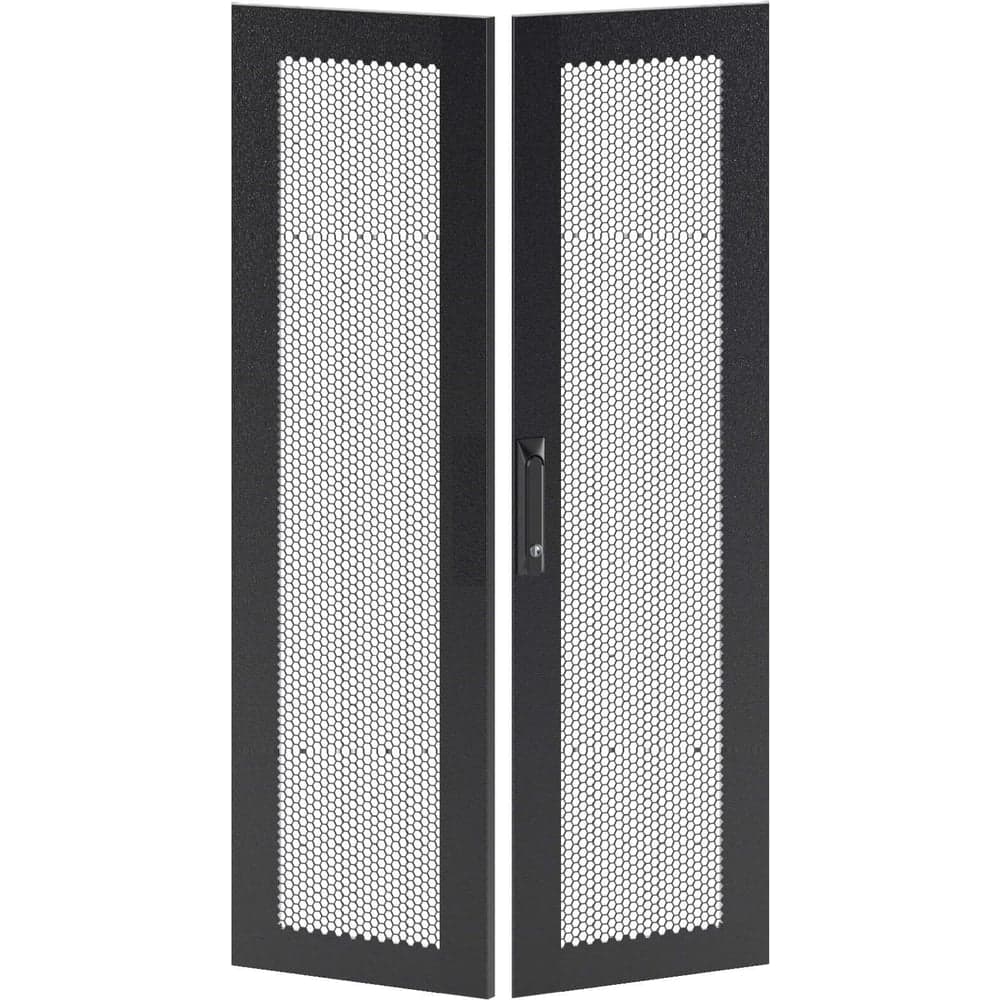 Дверь DKC перфорированная двухстворчатая для IT CQE 1600x600 RAL9005 1 ШТ RBITCPMD1660