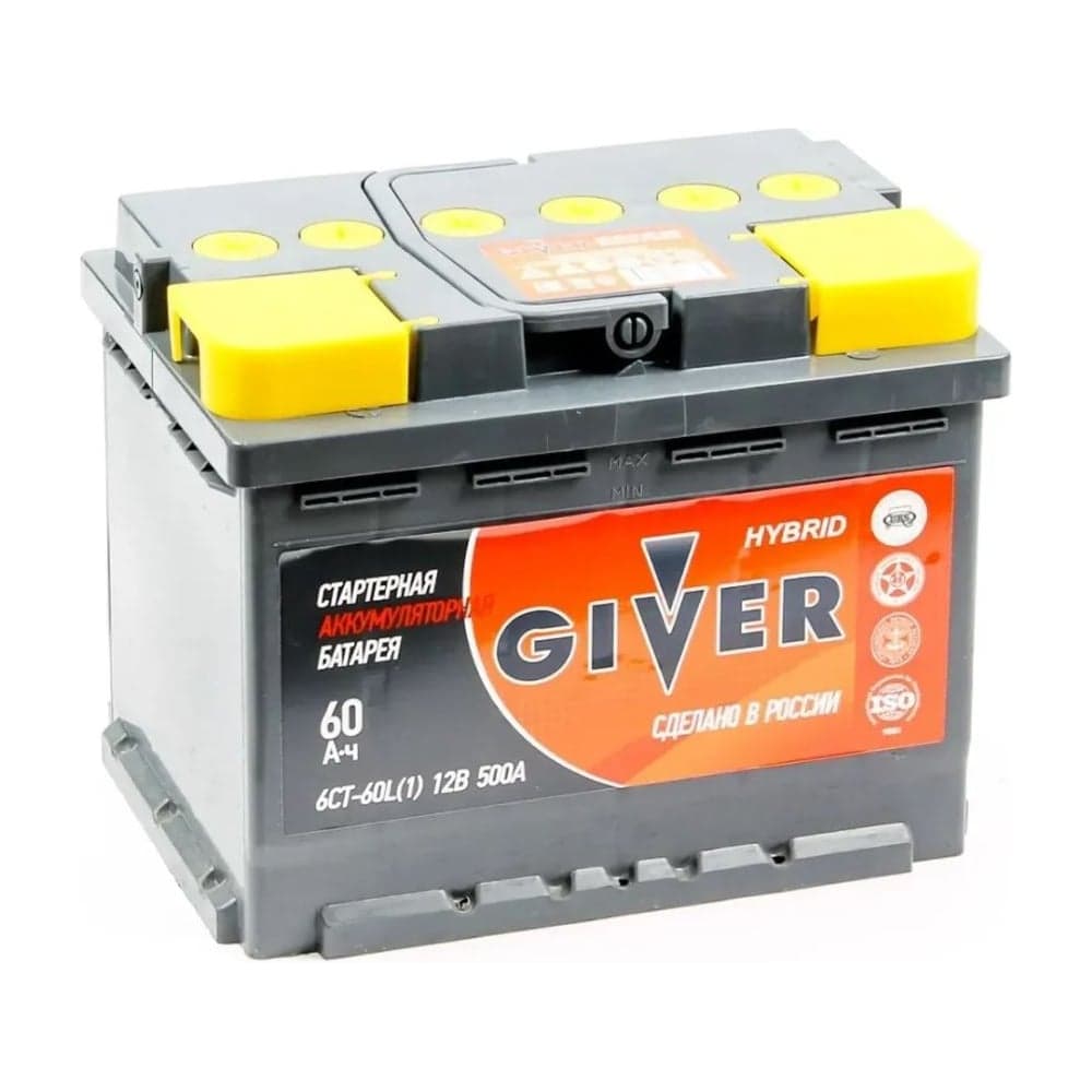 Аккумулятор Giver HYBRID 6СТ-60.1 60N(1)-L2АГ-АГ-0