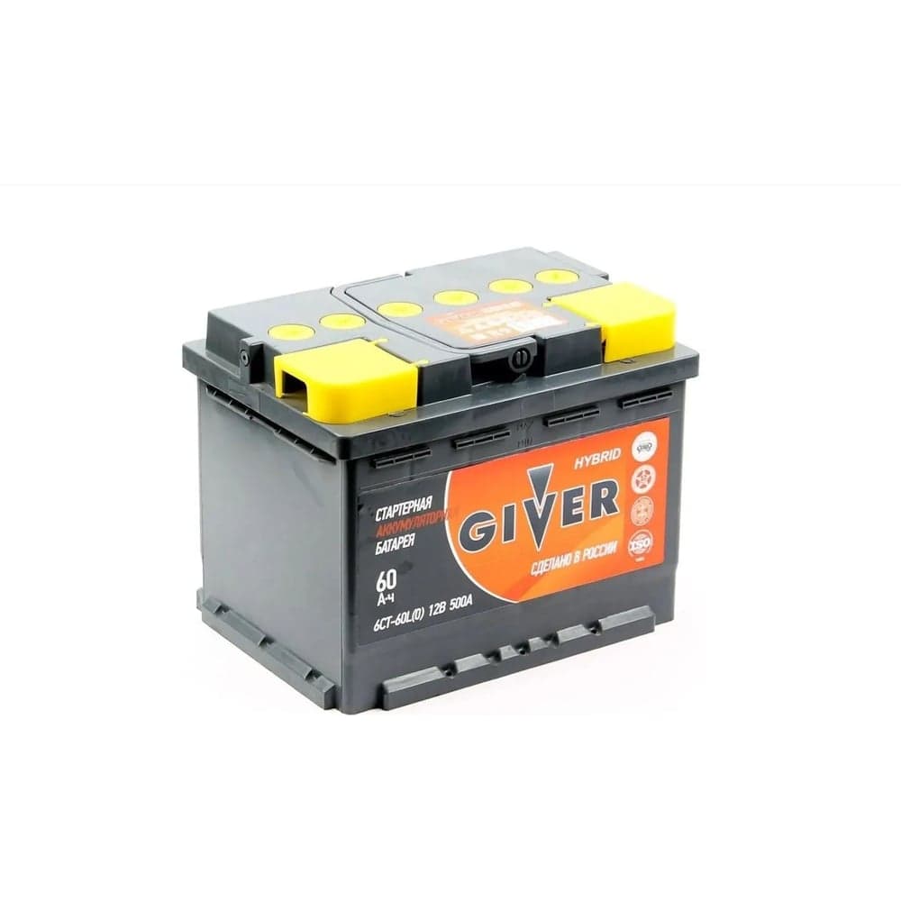 Аккумулятор Giver HYBRID 6СТ-60.0 60N(0)-L2АГ-АГ-0