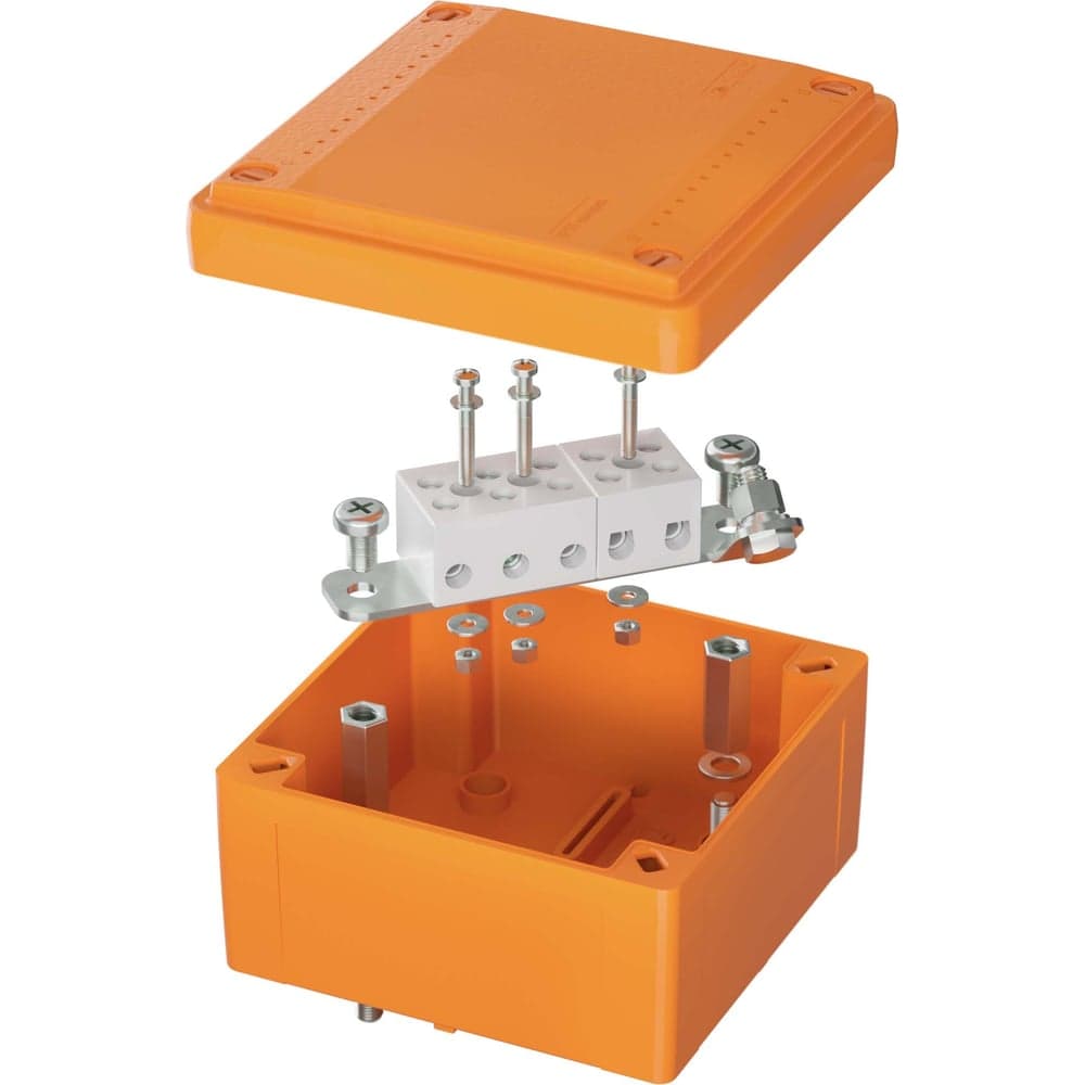 Коробка пластиковая DKC FS с гладкими стенками и клеммниками, IP56, 100x100x50 мм, 5р, 450V, 20A, 10 мм2 1 ШТ FSB10510