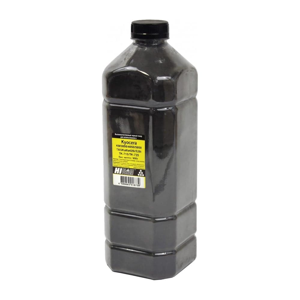 Тонер Hi-Black для Kyocera KM-3050/4050/5050/TASKalfa420i (TK-715/TK-725) Bk,900г,канистра HB-KY-TK715/725-Bk-900G