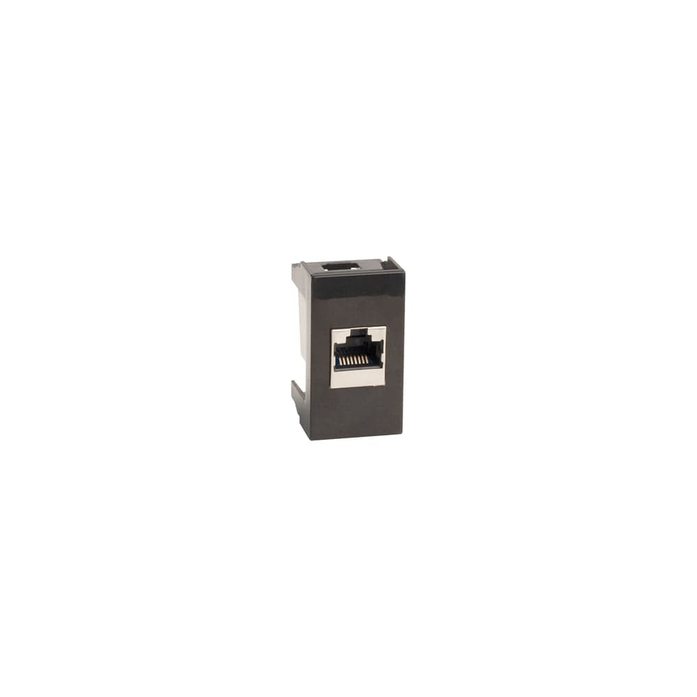 Розетка DKC RJ 12, Viva, 1 модуль, черная 45218